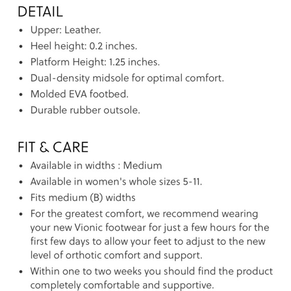 Vionic Women's Vesta Leather Flatform Lug Sandal Blue Size 11 - Picture 5 of 10